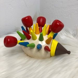 Wooden Spike Hedgehog Fine Motor Skills Educational Montessori Toy